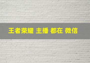 王者荣耀 主播 都在 微信